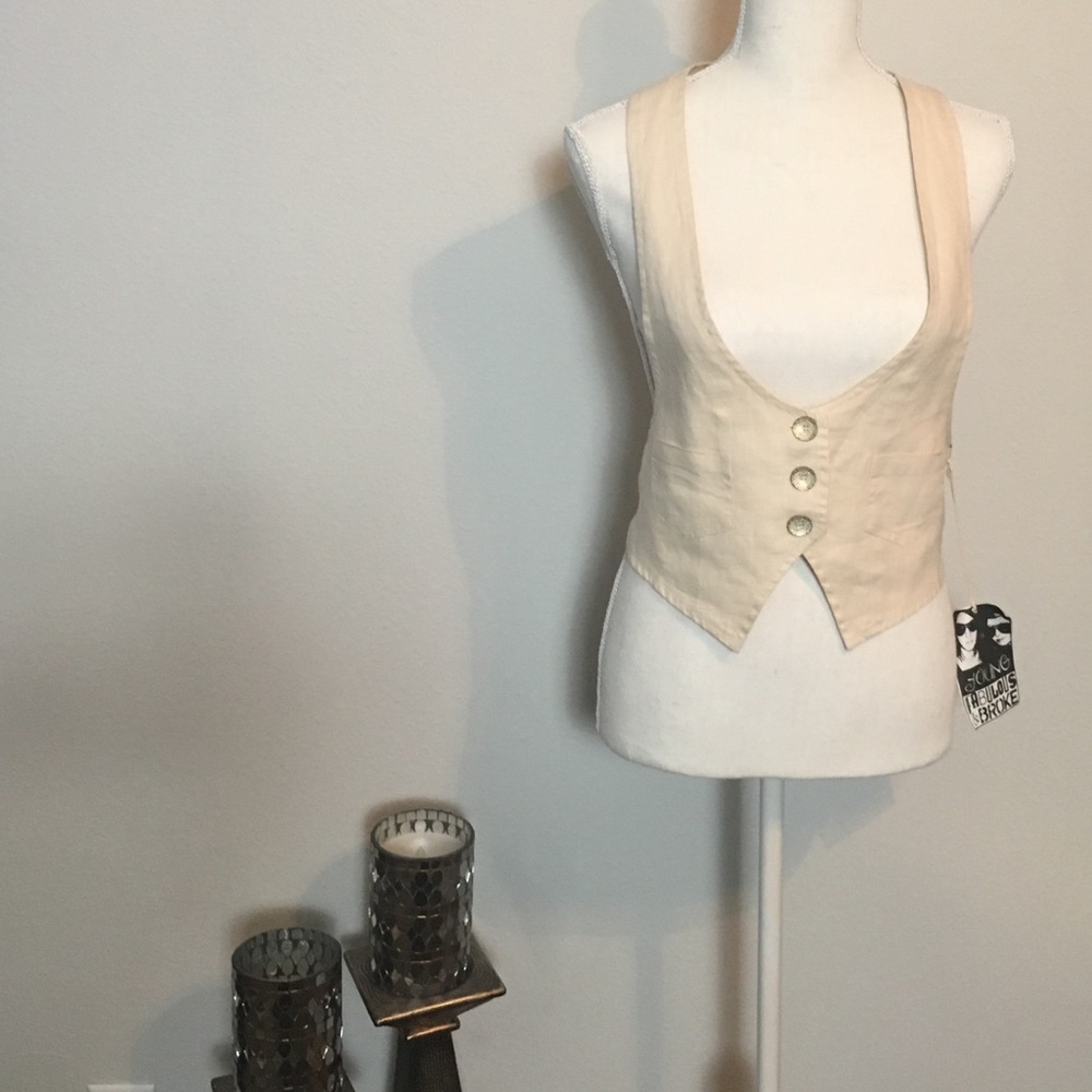 Young Fabulous & Broke Tank Top 100% Linen